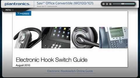 Plantronics Savi Office WO100 with Avaya one-X Interactive Setup Guide (iPad sample video)