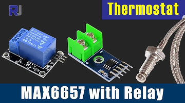 MAX6675 with K-Type Thermocouple Control Relay Thermostat - RJT317