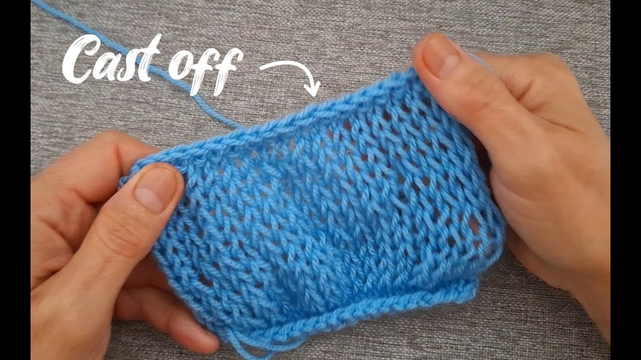 Transparent knitting - big stitches, small needles - how to cast off in