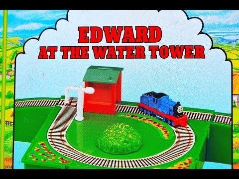 EDWARD AT THE WATER TOWER  - ERTL Miniature Adventure Playset Thomas Train Toy Review