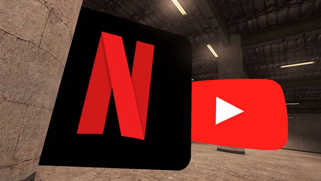 MASHUP! Youtube and Netflix SUPER FAST CHASE in Liminal COMPLEX | Gmod Nextbots