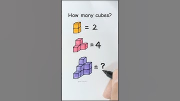 How many cubes? IQ TEST. Try it.