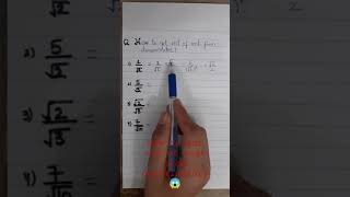 How to get rid of root from denominator? #shorts #tips #squareroot #denominator #math