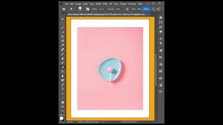 create a border around images in photoshop #shorts #trendingadobe