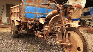 Shocking Restoration of Antique Dump Trucks  Restored Homemade 3 Wheeled Agricultural Vehicles
