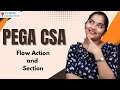 PEGA CSA Flow Action and Section | Flow Action and Section in PEGA CSA | PEGA CSA | CloudFoundation