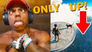 iShowSpeed CHOKES Himself after FALLING DOWN Playing Only Up!!