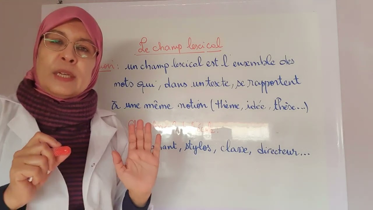 1) Le champ lexical (définition)