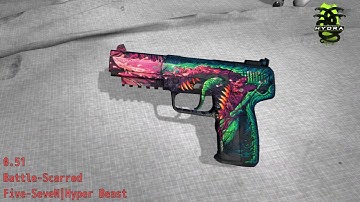 Five-SeveN Hyper Beast - Skin Wear Preview