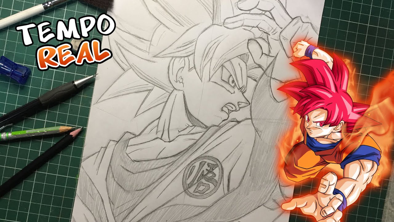 Drawing Goku Migatte no Gokui - Desenho do Goku