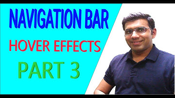 Navigation bar hover effects Part 3   hover effects   After and before explained