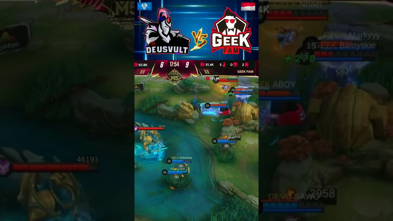 Борьба за лорда на первой карте между DEVU и GEEkFAM #mlbb #ml #mifilielgaming #m5 #shortvideo #devu