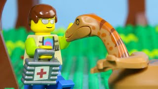 Lego Juric World Park Ranger School 2 Stop Motion Lego Gallimimus Is Attacked Billy Bricks