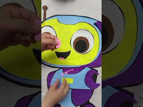 طريقة عمل الروبوت جوخ روبوت أشغال يدوية روبوت تعليمي المنهج الجديدHandmade DIY روبوت من الجوخ 