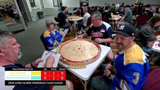 2026 Long Island Crokinole Club Classic - Round Robin: LICC the Hole vs Connecticut Crokinole Club.