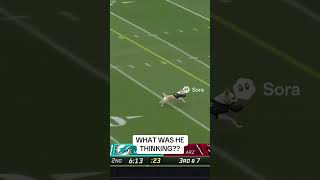 Tua throws the ball to a dog for the touchdown but he drops it early for a touchback!