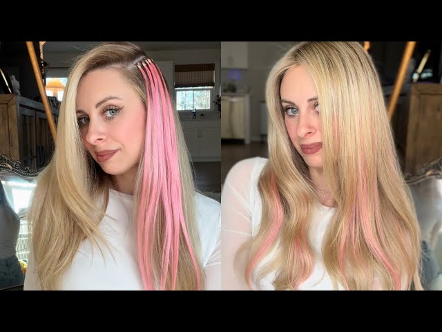 Pink Microlink Hair Extensions FULL INSTALL! - YouTube display picture 3