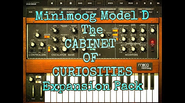 Moog MINIMOOG Model D - The CABINET OF CURIOSITIES Pack - Demo for the iPad