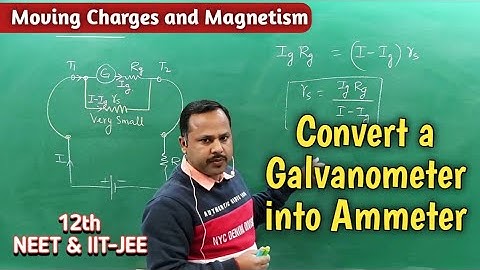 Convert a Galvanometer into Ammeter | 12th Physics handwritten notes #cbse