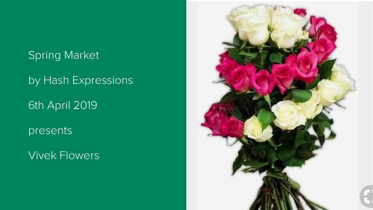 Vivek Flowers Booth at Indian New Years Spring Market April 2019