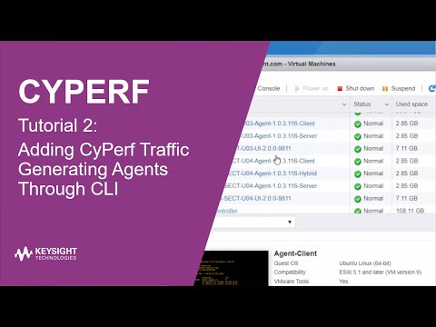 Tutorial 2 | Adding CyPerf Traffic Generating Agents Through CLI