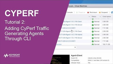 Tutorial 2 | Adding CyPerf Traffic Generating Agents Through CLI