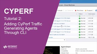 Tutorial 2 | Adding CyPerf Traffic Generating Agents Through CLI