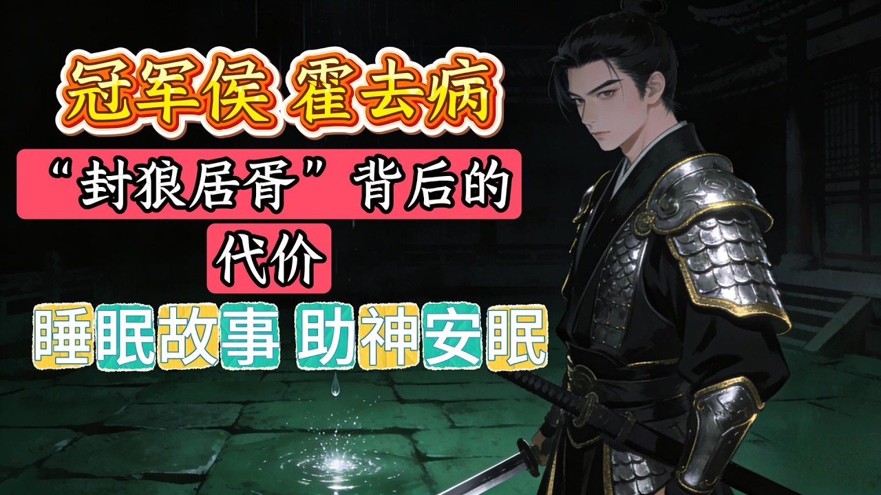 霍去病：十九岁封狼居胥，二十三岁油尽灯枯，他赢得了所有战争，却输给了陇西那个叫赵二郎的少年 | 睡前故事，安神助眠