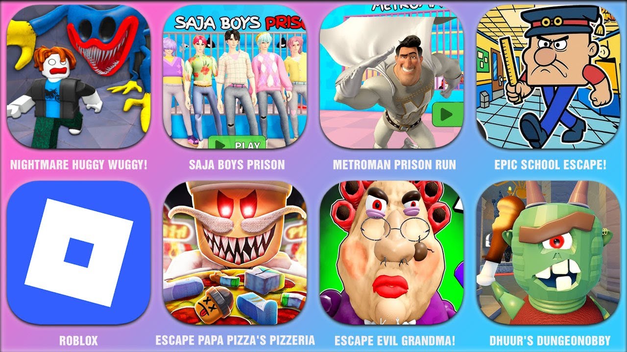 EPIC SCHOOL ESCAPE!. ESCAPE PAPA PIZZA'S PIZZERIA!. DHUUR'S DUNGEONOBBY. ESCAPE BABY BOBBY DAYCARE!