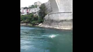Jumping off Mostar's Bridge