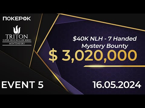 Triton Poker Montenegro 2024 E#5 |$40K NLH| Никита Кузнецов, Фил Айви, Артур Мартиросян, Алекс Бойка