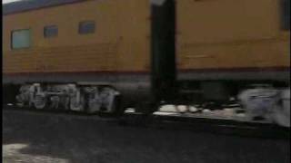 UP #7732 speeds through Merced with a Union Pacific special!