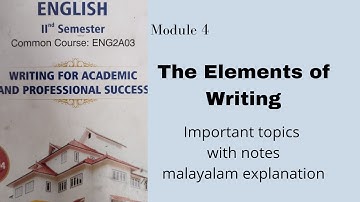 CALICUT UNIVERSITY 2ND SEM BA ENGLISH ACADEMIC WRITING MODULE 4 | MAIN TOPIC WITH NOTES|