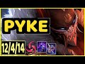 PYKE VS ELISE - 12/4/14 KDA SUPPORT GAMEPLAY MASTER I