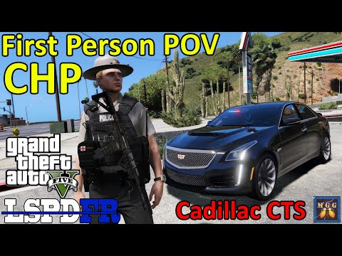First Person POV State Trooper Patrol In A Cadillac CTS | GTA 5 LSPDFR Episode 465