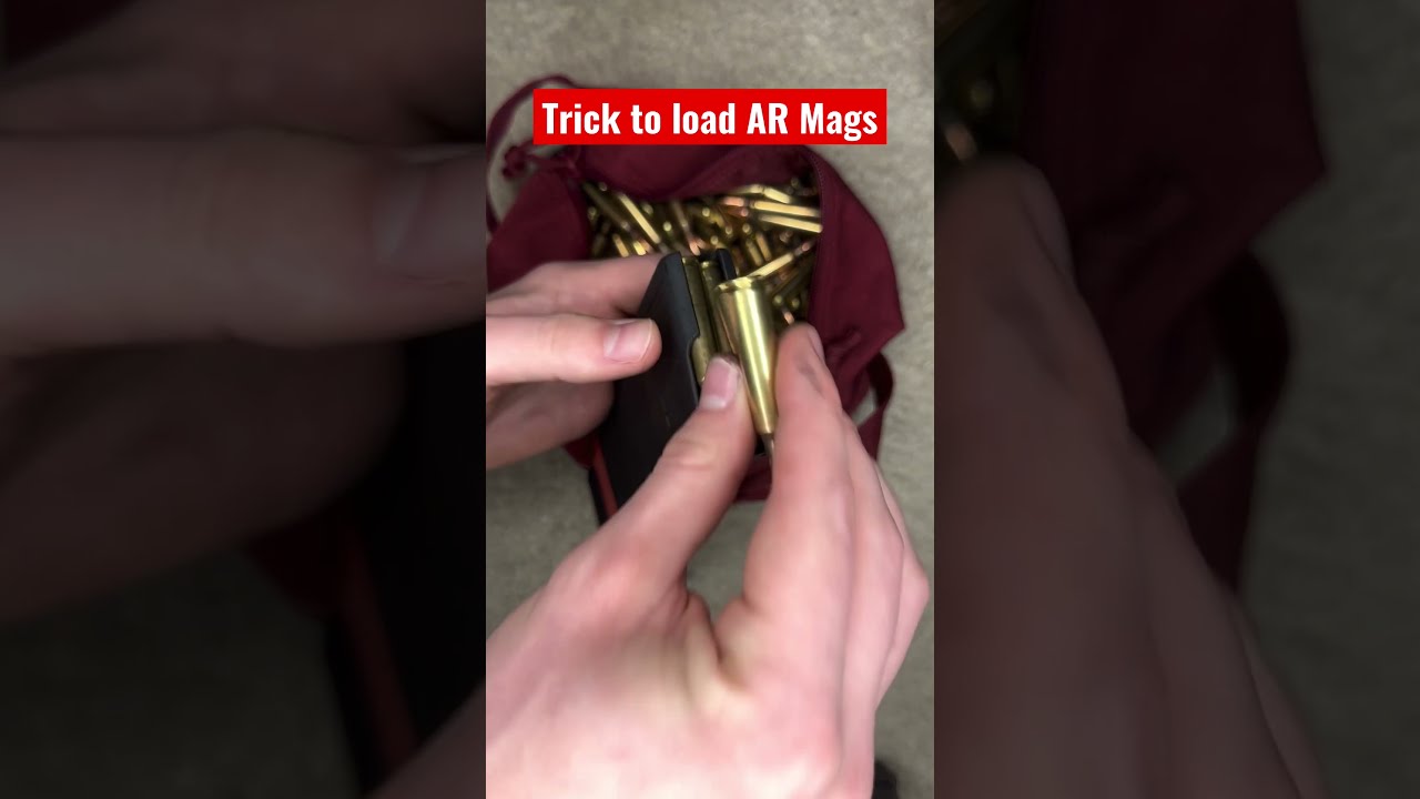 TRICK For Loading AR15 Mags Shorts