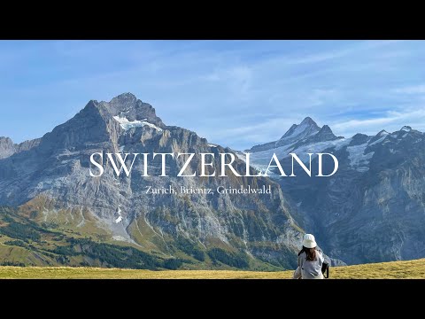 スイス旅行🇨🇭#1｜チューリッヒ、グリンデルワルト3days｜ユングラウヨッホ、フィルスト、ブリエンツ・ロートホルン鉄道｜電車移動方法、スイスグルメ、お土産巡り