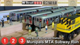 Munipals MTA R62 R142 96th Street Subway Run + Scared 3 Train??? @Trainman6000