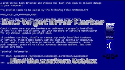 How to get Error Marker (Find the Markers) (Roblox)
