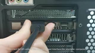 How to connect and use the DP cable? Resimi