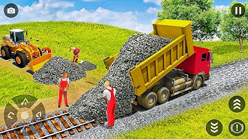 Real rail road construction simulator 3d - Android Games - Android gameplay