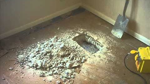 Trial pit to determine soil conditions and foundation detail beneath internal concrete slab