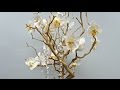 Table Centerpiece With Silk Flowers Tutorial - YouTube