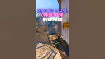 Crazy Support Flash On Overpass CS2 #cs2 #overpass