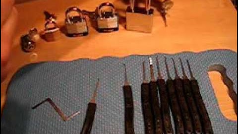 Beginner Lock picking - Masterlock #140 picked