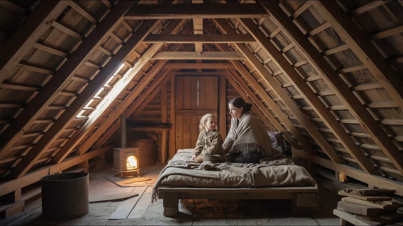 Everyone Laughed When the Widow Built a Room Inside Her Cabin Roof — Until It Stayed 44° Warmer