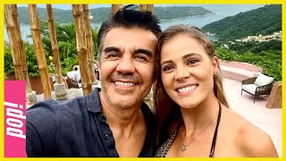 Adrián Uribe y su esposa 18 años menor