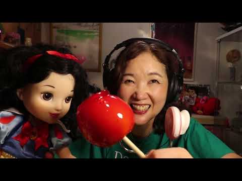 SUB字幕【ASMR】パリパリりんご飴たべる🍎Candy Apple For Sleep[ Eating sounds]