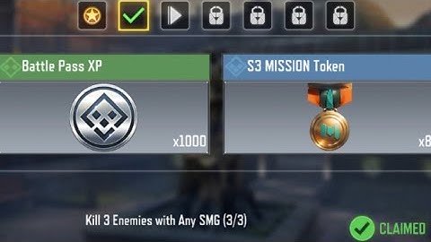 Call of Duty Mobile Kill 3 Enemies with Any SMG Task Complete