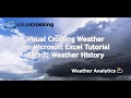Weather Data in Microsoft Excel Tutorial